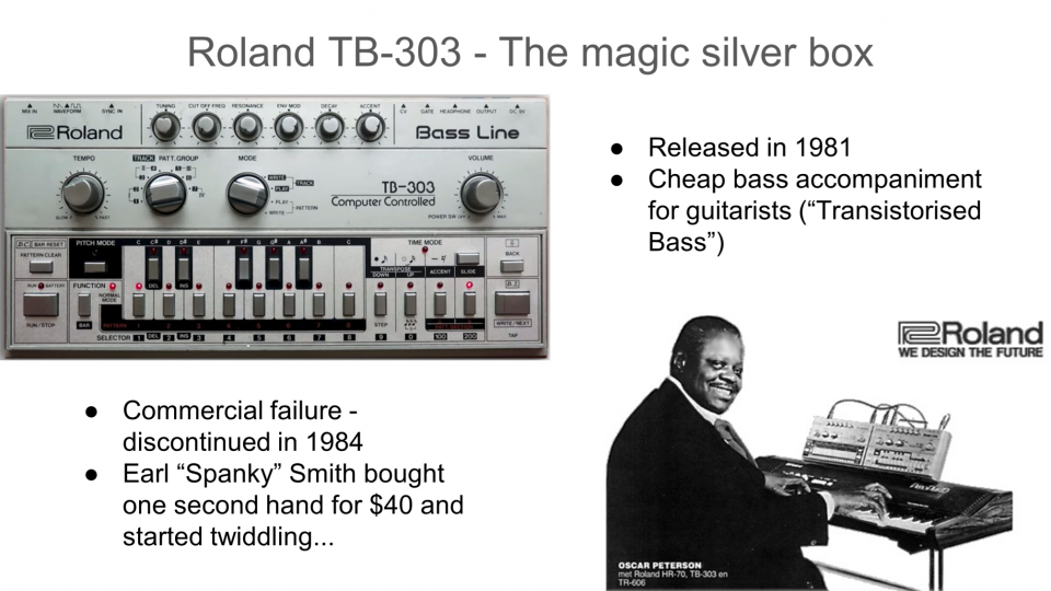 The Roland TB 303 slide